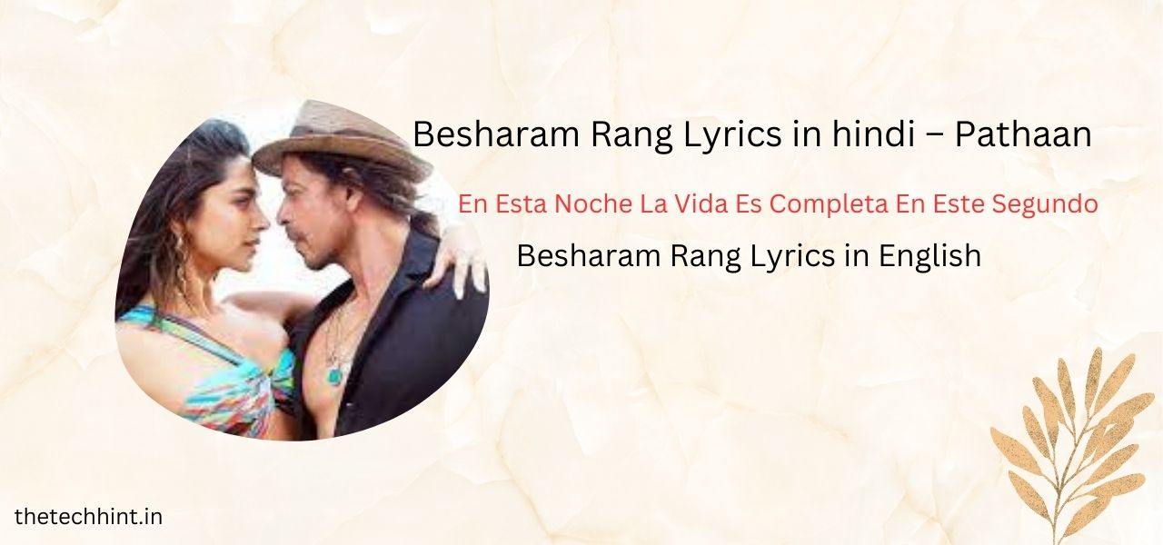 Contextualizing Besharam Rang Song Lyrics in Hindi & English